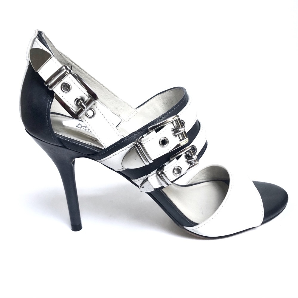 Michael Kors Blue and White Heels